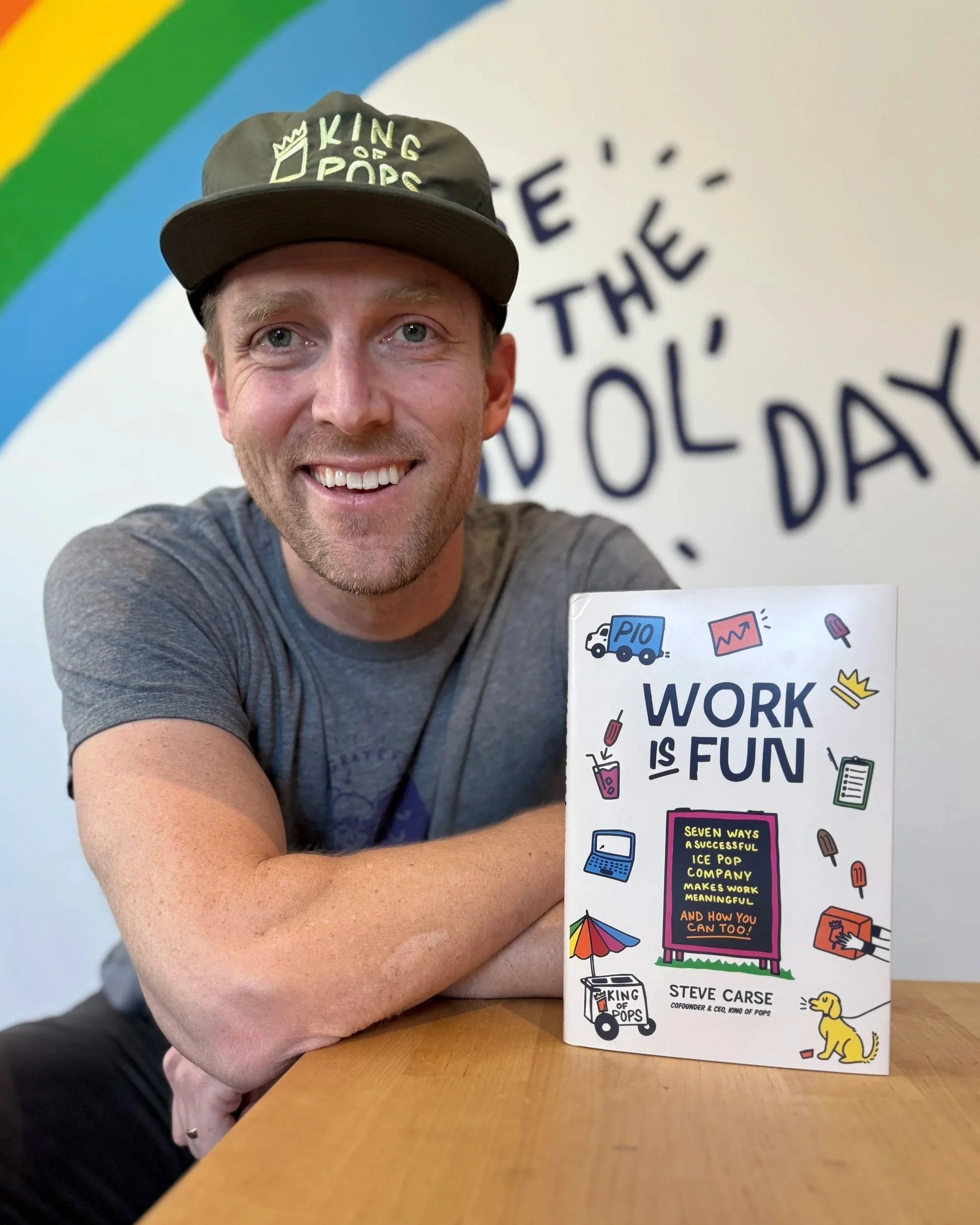 Steve with the book
